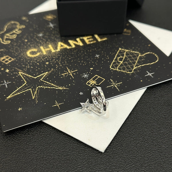 CHANEL Etoile Filante Diamond Star Ring Size 7 adjustable  ED20196