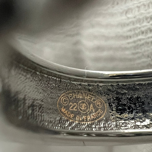 Chanel Silver Ring Size 6.5 ED20126