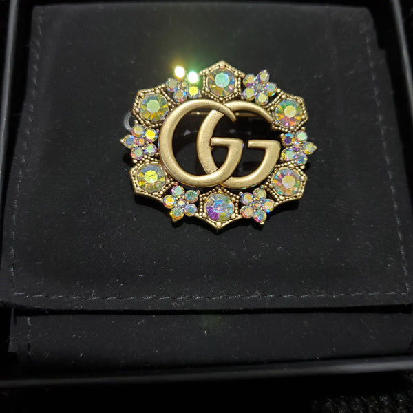 Gucci Brooch multi color stones BH40129