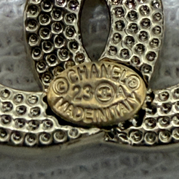 Chanel Strass Earring Studs small mini tinny studs gold tone ED20235