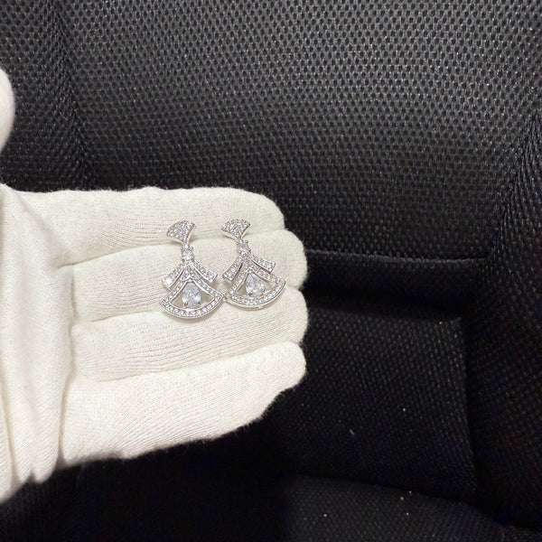cno.  BVLGARI Dangle Earring clear rock ed20096