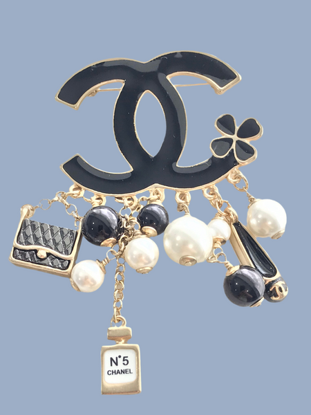 CHANEL BAG PERFUME BOTTLE NO.5 BAG CHARMS BROOCH BH.40004