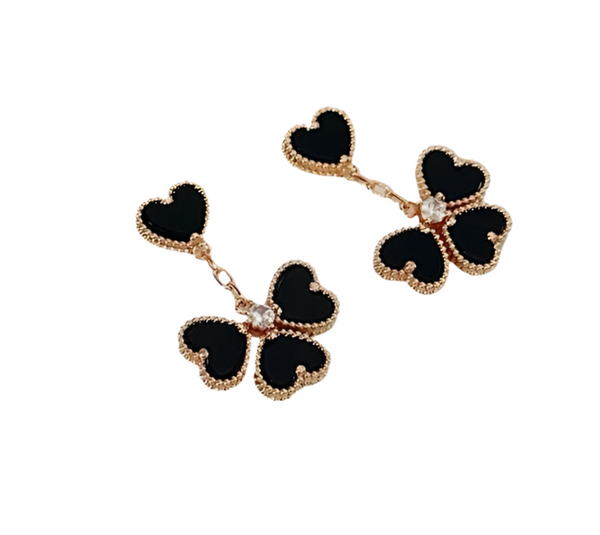 Van Cleef & Arpels VCA Sweet Hearts earrings black pearl 20216