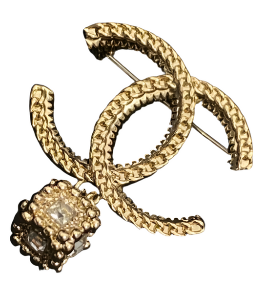 CHANEL 18k gold brooch size small BH.40032