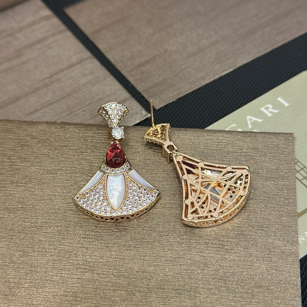 cno.  BVLGARI Dangle Earrings ruby ed20018