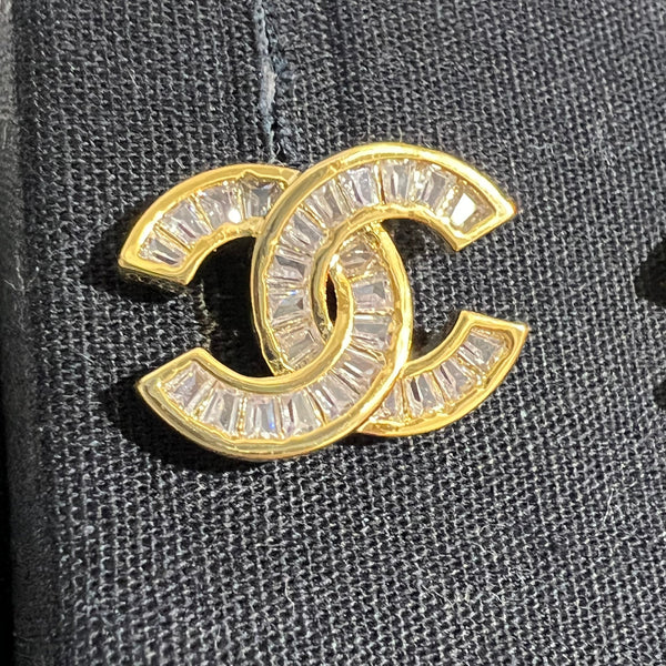 CHANEL CC EARRING STUDS small mini ES.10020