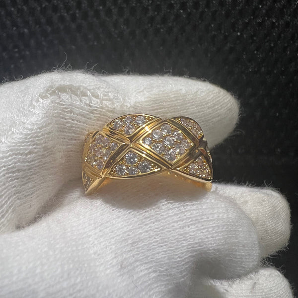 CHANEL COCO CRUSH Ring Size 7 gold tone ED20119