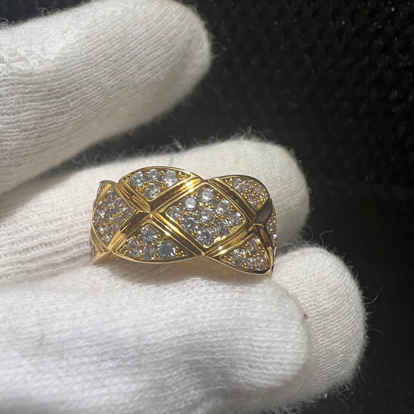 CHANEL COCO CRUSH Ring Size 7 gold tone ED20119