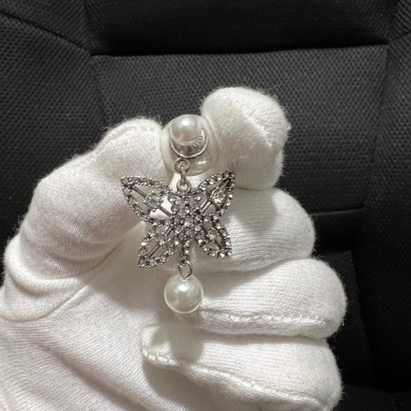 DIOR Butterfly Pearl Dangling Earring ED20147